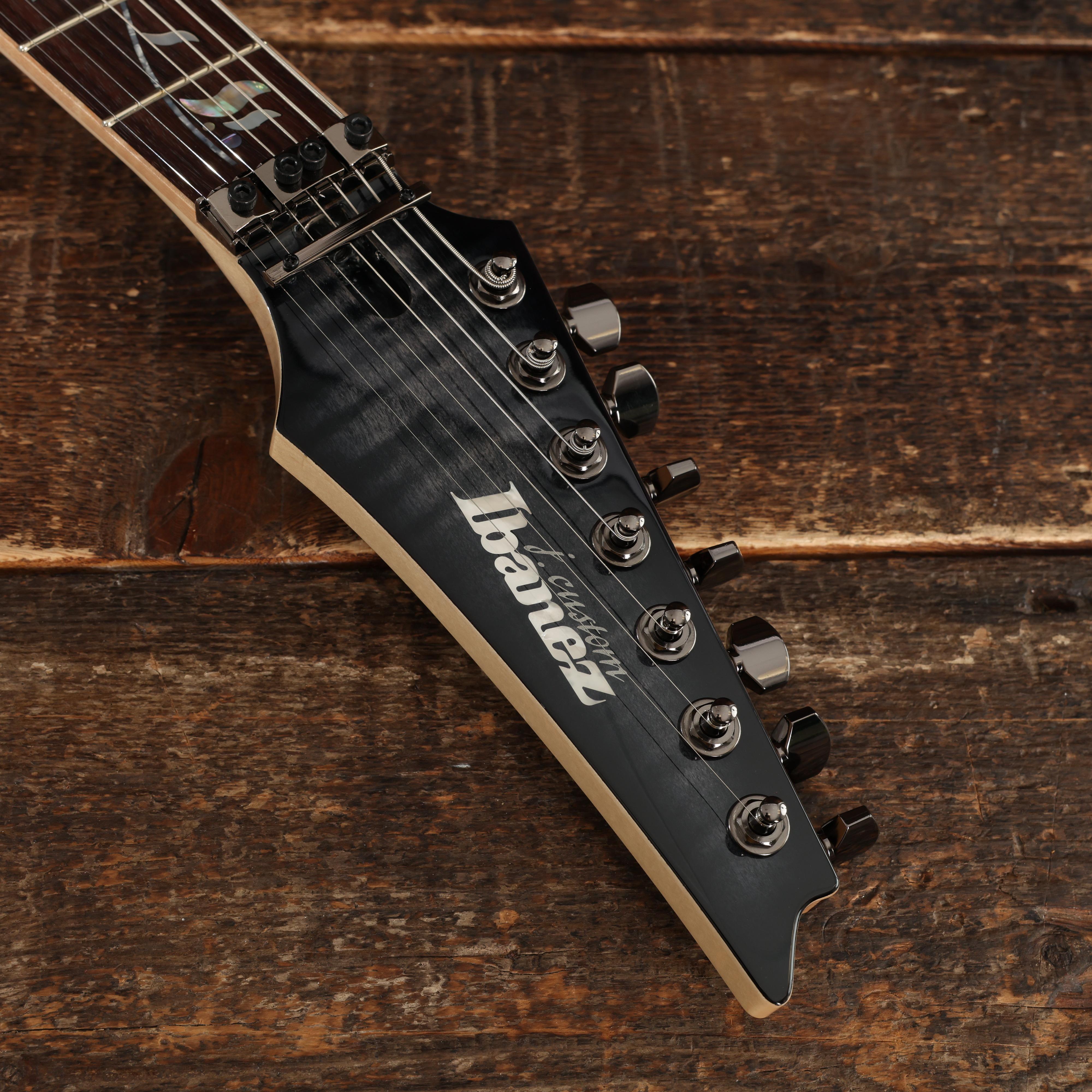 Ibanez RG8527-BRE j.custom 7-String Electric Guitar in Black